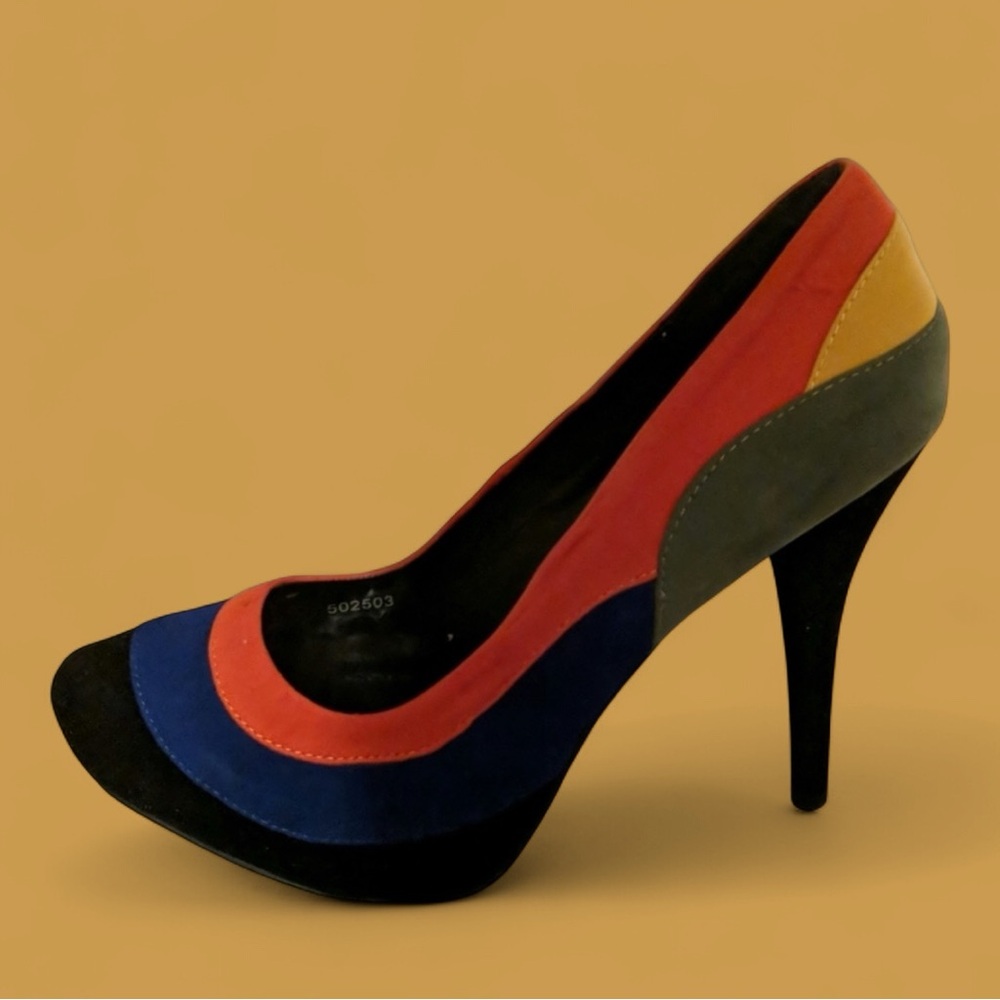Charlotte Russe Multi Colored Pumps Sz10